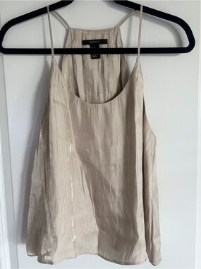 Forever 21 Champagne Gold Satin Cami Top
